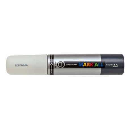 Lyra Graduate Mark All marcatore permanente Punta del pennello Bianco 4 pz (L6840001)