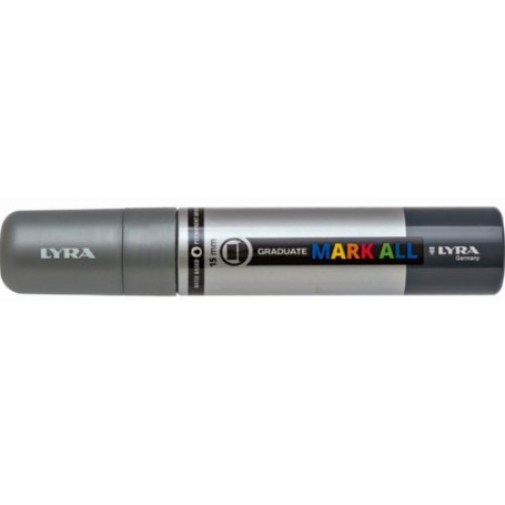 Lyra Graduate Mark All marcatore permanente Punta del pennello Argento 4 pz (L6840251)