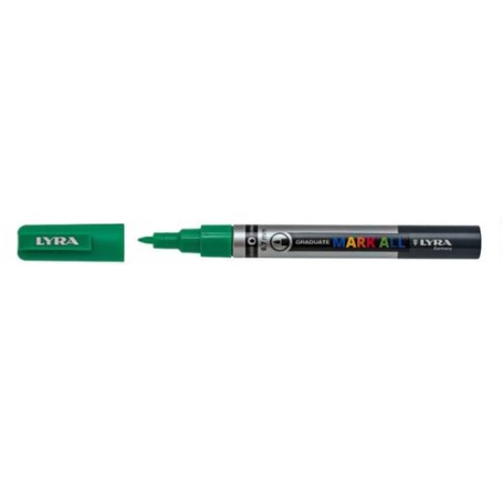 Lyra Graduate Mark All marcatore permanente Punta a ogiva/sottile Verde chiaro 6 pz (L6800067)