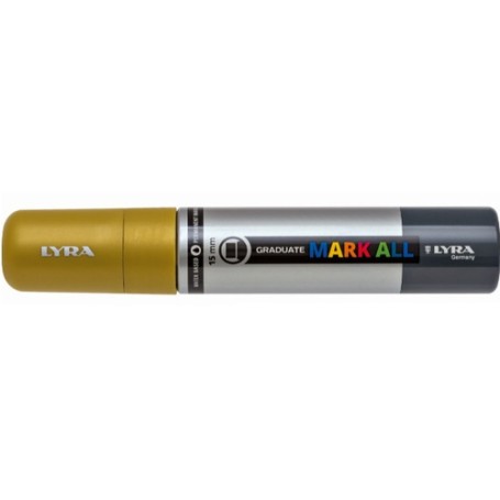 Lyra Graduate Mark All marcatore permanente Punta del pennello Oro 4 pz (L6840250)