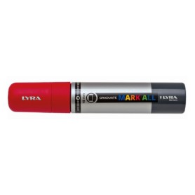 Lyra Graduate Mark All marcatore permanente Punta del pennello Rosso 4 pz (L6840018)