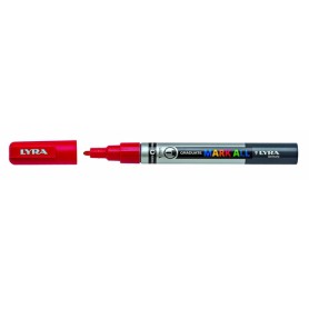 Lyra Graduate Mark All marcatore permanente Punta a ogiva/sottile Rosso 6 pz (L6810018)