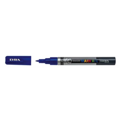Lyra Graduate Mark All marcatore permanente Punta a ogiva/sottile Blu 6 pz (L6800050)