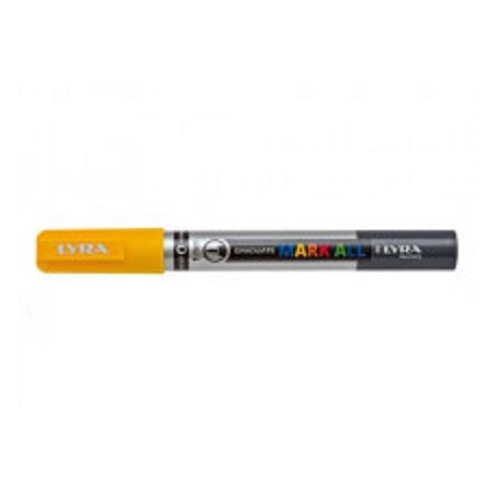 Lyra Graduate Mark All marcatore permanente Punta a ogiva/sottile Giallo 6 pz (L6810007)