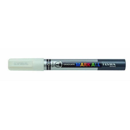 Lyra Graduate Mark All marcatore permanente Punta a ogiva/sottile Argento 6 pz (L6810251)