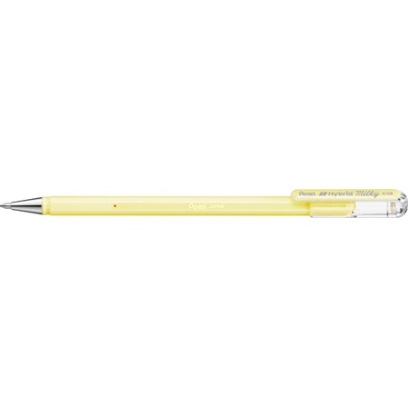 Pentel Hybrid Milky Penna in gel con cappuccio Giallo 12 pz (K108-PG)