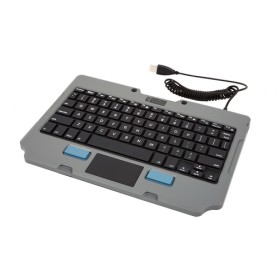 Gamber-Johnson 7160-1449-02 tastiera USB QWERTZ Tedesco Nero, Grigio (7160-1449-02)
