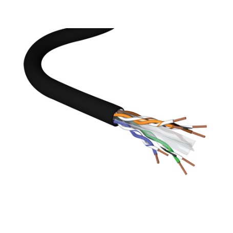 Leviton C6U-HF1-X-500BK cavo di rete Nero 500 m Cat6 U/UTP (UTP) (C6U-HF1-X-500BK)