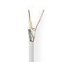 Nedis CSBR4010WT1000 cavo coassiale RG-6 100 m Bianco (NECSBR4010WT1000)