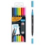 BIC Intensity Dual Tip marcatore Nero, Blu, Verde, Porpora, Rosso, Giallo 6 pz (989694)