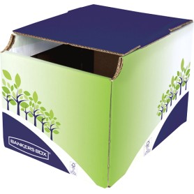 Fellowes 8049301 bidone per la spazzatura Rettangolare Cartoncino Blu, Verde, Bianco (8049301)