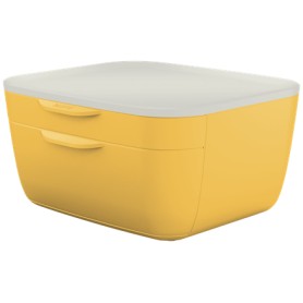 Leitz 53570019 vassoio da scrivania Polistirene (PS) Bianco, Giallo (53570019)