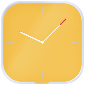 Leitz 90170019 orologio da parete Orologio da parete in quarzo Quadrato Giallo (90170019)