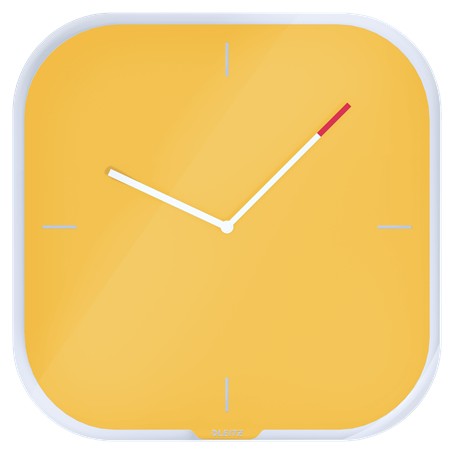Leitz 90170019 orologio da parete Orologio da parete in quarzo Quadrato Giallo (90170019)