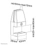 Neomounts by Newstar kit di morsetti (2 pz) (NS-CLMP40BLACK)