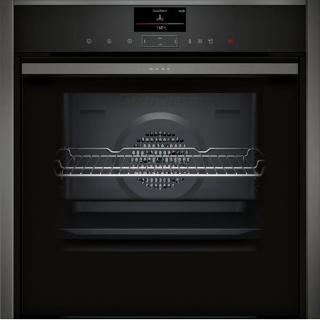 Neff B57VS22G1 - Forno con supporto vapore, Slide/Hide, Pirolisi, Grigio Grafite