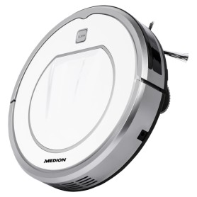 MEDION MD 19100 aspirapolvere robot 0,3 L Senza sacchetto Argento, Bianco (50065539)