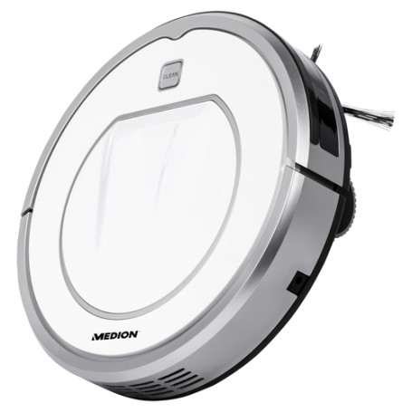 MEDION MD 19100 aspirapolvere robot 0,3 L Senza sacchetto Argento, Bianco (50065539)