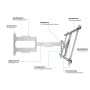 Multibrackets 0150 Supporto TV a parete 165,1 cm (65") Bianco (MB0150)