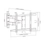 Multibrackets 0150 Supporto TV a parete 165,1 cm (65") Bianco (MB0150)