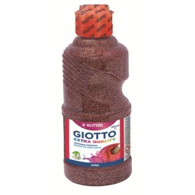 FILA Flacone 250 Ml Tempera Glitterata Colore Marrone - Ideale Per Lavoretti Natalizi (531207)