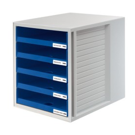 HAN 1401-14 organizzatore per cassetto di scrivania Plastica Blu, Grigio (1401-14)