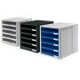 HAN 1401-14 organizzatore per cassetto di scrivania Plastica Blu, Grigio (1401-14)