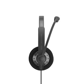 EPOS | SENNHEISER IMPACT SC 60 Auricolare Cablato A Padiglione Musica e Chiamate Nero, Argento (1000668)