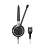 EPOS | SENNHEISER IMPACT SC 668 Auricolare Cablato A Padiglione Musica e Chiamate Nero, Argento (SC 668)