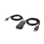 Belkin F1DN102MOD-PP-4 switch per keyboard-video-mouse (kvm) Nero (F1DN102MOD-PP-4)