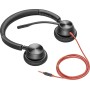 POLY Blackwire 3325T Auricolare Cablato A Padiglione Ufficio Nero (216899-01)