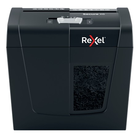 Rexel Secure X6 distruggi documenti Triturazione incrociata 70 dB Nero (2020122EU)