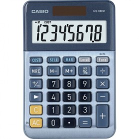 Casio MS-88EM calcolatrice Desktop Calcolatrice con display Blu (MS-88EM-W-EP)