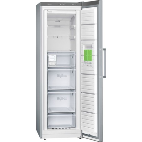 Siemens GS36NGIEV - classe extra - congelatore a libera installazione, 186 x 60 cm, acciaio inox antimpronta