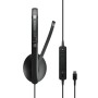 EPOS | SENNHEISER ADAPT 160T USB-C II Cuffia Padiglione auricolare USB tipo-C Nero (1000905)