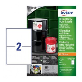 Avery B3655-50 etichetta autoadesiva Rettangolo Permanente Bianco 100 pz (B3655-50)