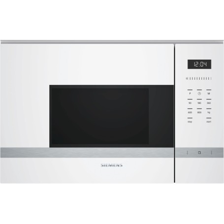 Siemens BF525LMW0 forno a microonde Da incasso Solo microonde 20 L 800 W Bianco (BF525LMW0)