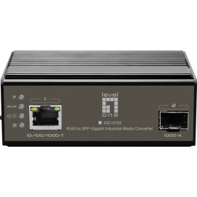 LevelOne IGC-0102 convertitore multimediale di rete 1000 Mbit/s Nero (IGC-0102)