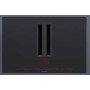 Silverline FLPXK 820 ESR con tubazioni - aspirazione, piano cottura, induzione, 80 cm, acciaio inossidabile/vetro nero