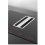 Silverline FLPXK 820 ESR con tubazioni - aspirazione, piano cottura, induzione, 80 cm, acciaio inossidabile/vetro nero