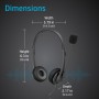 HP Stereo 3.5mm Headset G2 Auricolare Cablato A Padiglione Ufficio Nero (428H6AA#ABB)