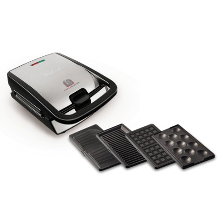 Tefal SW854D16 tostiera 700 W Nero, Acciaio inossidabile (SW854D) (SW 854D)