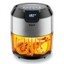Tefal Easy Fry EY401D friggitrice Singolo 4,2 L Indipendente 1500 W Friggitrice ad aria calda Nero, Acciaio inossidabil (EY401D)