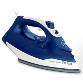 Tefal FV2838E0 ferro da stiro Ferro da stiro a secco e a vapore Cerilium soleplate 2400 W Blu, Bianco (FV2838E0) (FV 2838)