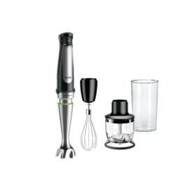 Braun MQ 7025X 0,6 L Frullatore ad immersione 1000 W Nero, Acciaio inossidabile (0X22111287) (MQ7025X)