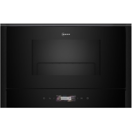 Neff NRGR3D, SET NR9GR31Y1,microonde da incasso con grill, incernierato destra e Z9038DY0 Kit Flex Design, 38 cm, Nero