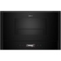 Neff NRGR3D, SET NR9GR31Y1,microonde da incasso con grill, incernierato destra e Z9038DY0 Kit Flex Design, 38 cm, Nero