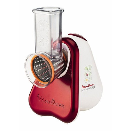 Moulinex DJ756G Fresh Express Plus grattugia elettrica Rosso, Bianco (DJ756G)