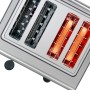Bosch TAT7S45 tostapane 4 fetta/e 1800 W Nero, Acciaio inossidabile (TAT7S45)