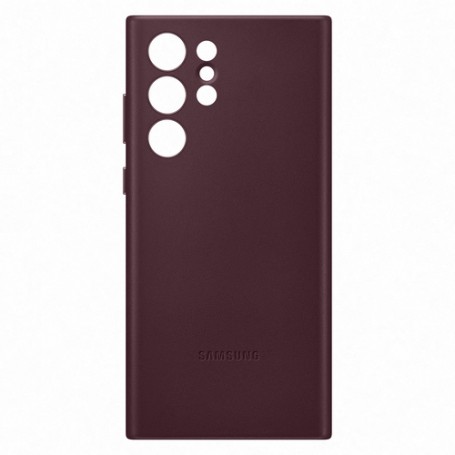Samsung Leather Cover per Galaxy S22 Ultra, Burgundy (EF-VS908LEEGWW)